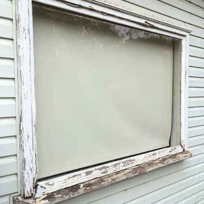 Rotted Timber Window Frame